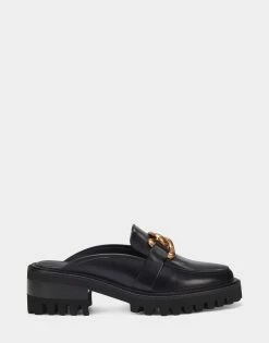 Brand new ⌛ Aerosoles 👩 Women's Mule In Black Black Leather 🎉