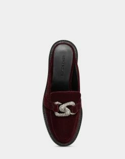 Top 10 🔥 Aerosoles 👩 Women's Mule In Burgundy Bordeaux Velvet 🔔 -Women's Shoes Sales Store unnamed file 1082