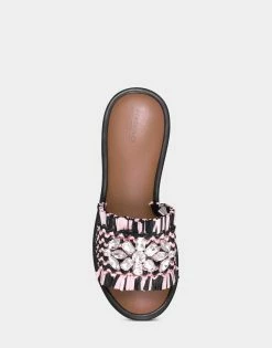 New 😍 Aerosoles 👩 Women's 🩴 Sandal In Pink Pink/Black Raffia ⌛ -Women's Shoes Sales Store unnamed file 1114