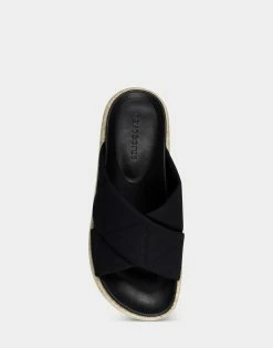 Promo 🎉 Aerosoles 👩 Women's 🩴 Sandal In Black Black Canvas 👍 -Women's Shoes Sales Store unnamed file 1194