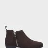 Outlet 🛒 Aerosoles 👩 Women's Ankle Boot In Brown Brown Suede 🌟