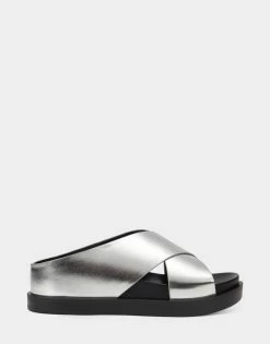 Cheapest 👍 Aerosoles 👩 Women's 🩴 Sandal In Silver Silver Metallic 🛒