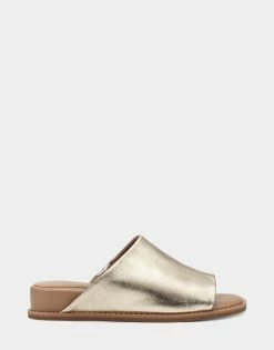 Best deal โญ Aerosoles ๐ฉ Women's ๐ฉด Sandal In Gold Gold Metallic Leather โจ