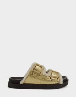 Buy โค๏ธ Aerosoles ๐ฉ Women's ๐ฉด Sandal In Gold Gold Snake โญ