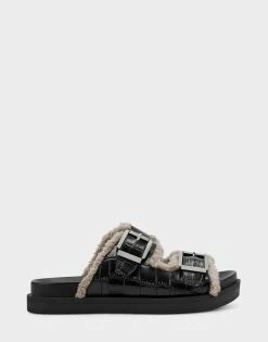 Coupon 🔔 Aerosoles 👩 Women's Mule In Black Black Croco ⌛