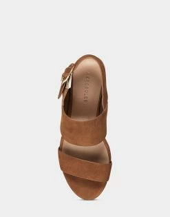 Outlet ⌛ Aerosoles 👩 Women's 🩴 Sandal In Cognac Cognac Suede 🤩 -Women's Shoes Sales Store unnamed file 1471