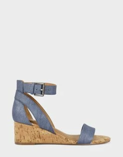 Discount 🔥 Aerosoles 👩 Women's 🩴 Sandal In Blue Mid Blue 🛒