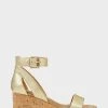 Coupon ❤️ Aerosoles 👩 Women's 🩴 Sandal In Gold Gold Metallic 🛒