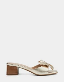 Outlet ๐ Aerosoles ๐ฉ Women's ๐ฉด Sandal In Gold Soft Gold Leather ๐