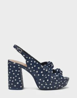 Deals ๐ฅ Aerosoles Aware ๐ฉ Women's ๐ฉด Sandal In Navy Navy Polka Dot ๐