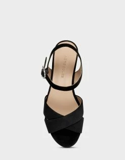 Budget 🛒 Aerosoles 👩 Women's 🩴 Sandal In Black Black Suede 👍 -Women's Shoes Sales Store unnamed file 1595
