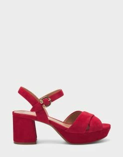 Best reviews of 👍 Aerosoles 👩 Women's 🩴 Sandal In Red Red Suede 😍