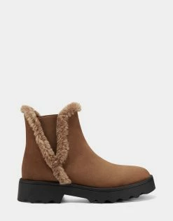 Best Pirce 🌟 Aerosoles 👩 Women's Ankle Boot In Tan Tan Faux Suede 🎉