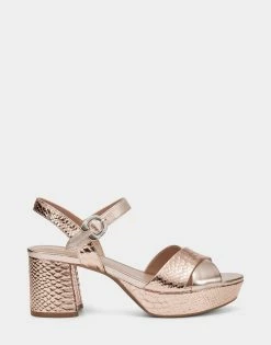Outlet 🔔 Aerosoles 👩 Women's 🩴 Sandal In Rose Gold Rose Gold Leather 👏