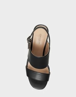 Best Pirce 🔔 Aerosoles 👩 Women's 🩴 Sandal In Black Black Faux Leather 🎉 -Women's Shoes Sales Store unnamed file 1635