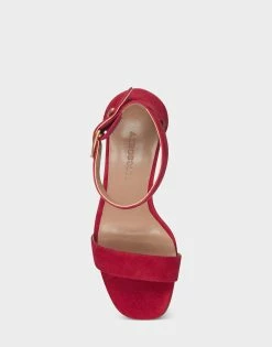 Discount 🛒 Aerosoles 👩 Women's 🩴 Sandal In Red Red Suede 🥰 -Women's Shoes Sales Store unnamed file 1639