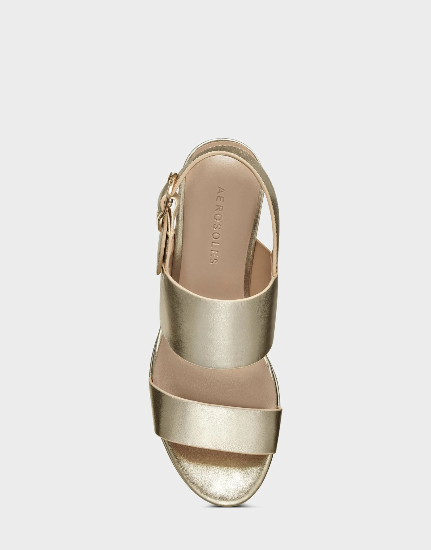 New ๐ Aerosoles ๐ฉ Women's ๐ฉด Sandal In Gold Gold Metallic Leather ๐ฏ 3 New ๐ Aerosoles ๐ฉ Women's ๐ฉด Sandal In Gold Gold Metallic Leather ๐ฏ - Image 3