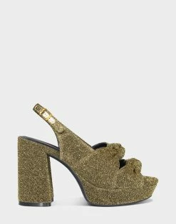 Best Pirce 👍 Aerosoles Aware 👩 Women's 🩴 Sandal In Gold Gold Metallic Fabric 🧨