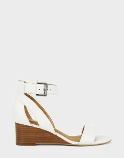 Best Pirce 🔔 Aerosoles 👩 Women's 🩴 Sandal In White White Leather 🔔