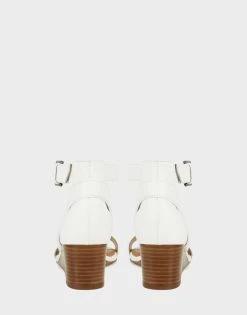 Best Pirce 🔔 Aerosoles 👩 Women's 🩴 Sandal In White White Leather 🔔 -Women's Shoes Sales Store unnamed file 1695