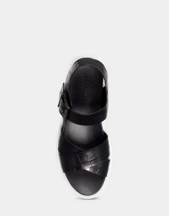New 🧨 Aerosoles 👩 Women's 🩴 Sandal In Black Black Croco Leather ❤️ -Women's Shoes Sales Store unnamed file 1725