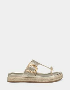 Best Pirce 👏 Aerosoles 👩 Women's 🩴 Sandal In Gold Gold Metallic 🎉