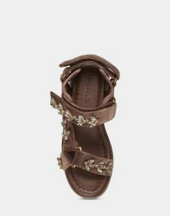 Buy 🧨 Aerosoles 👩 Women's 🩴 Sandal In Taupe Taupe Velvet 👏 -Women's Shoes Sales Store unnamed file 1857