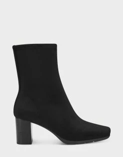 Outlet ⭐ Aerosoles 👩 Women's Ankle Boot In Black Black Faux Suede ❤️