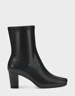 Best Sale 😀 Aerosoles 👩 Women's Ankle Boot In Black Black ✔️