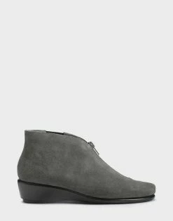 Cheapest 🥰 Aerosoles 👩 Women's Ankle Boot In Dark Grey Dark Gray Suede ❤️