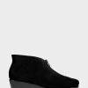 Best Sale 🥰 Aerosoles 👩 Women's Ankle Boot In Black Black Suede 🎉