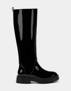 Discount ✔️ Aerosoles 👩 Women's Tall Boot In Black Black Patent 🌟