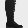 Cheap 🌟 Aerosoles 👩 Women's Tall Boot In Black Black Faux Suede ✔️