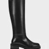 New ❤️ Aerosoles 👩 Women's Tall Boot In Black Black Leather 🧨
