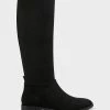 Promo ✔️ Aerosoles 👩 Women's Tall Boot In Black Black Faux Suede 🔔