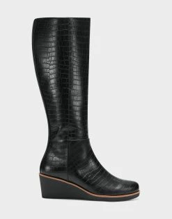 Flash Sale ✔️ Aerosoles 👩 Women's Tall Boot In Black Black Croco 😉