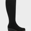 Coupon 🥰 Aerosoles 👩 Women's Tall Boot In Black Black Faux Suede 🔔