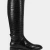 Deals 🔔 Aerosoles 👩 Women's Tall Boot In Black Black Croco 🎁