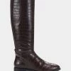 Buy 👏 Aerosoles 👩 Women's Tall Boot In Brown Brown Croco ⭐