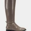 New 🎁 Aerosoles 👩 Women's Tall Boot In Grey Grey Croco 🌟
