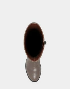 New 🎁 Aerosoles 👩 Women's Tall Boot In Grey Grey Croco 🌟 -Women's Shoes Sales Store unnamed file 425