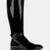 Outlet 🌟 Aerosoles 👩 Women's Tall Boot In Black Black Patent PU 🧨
