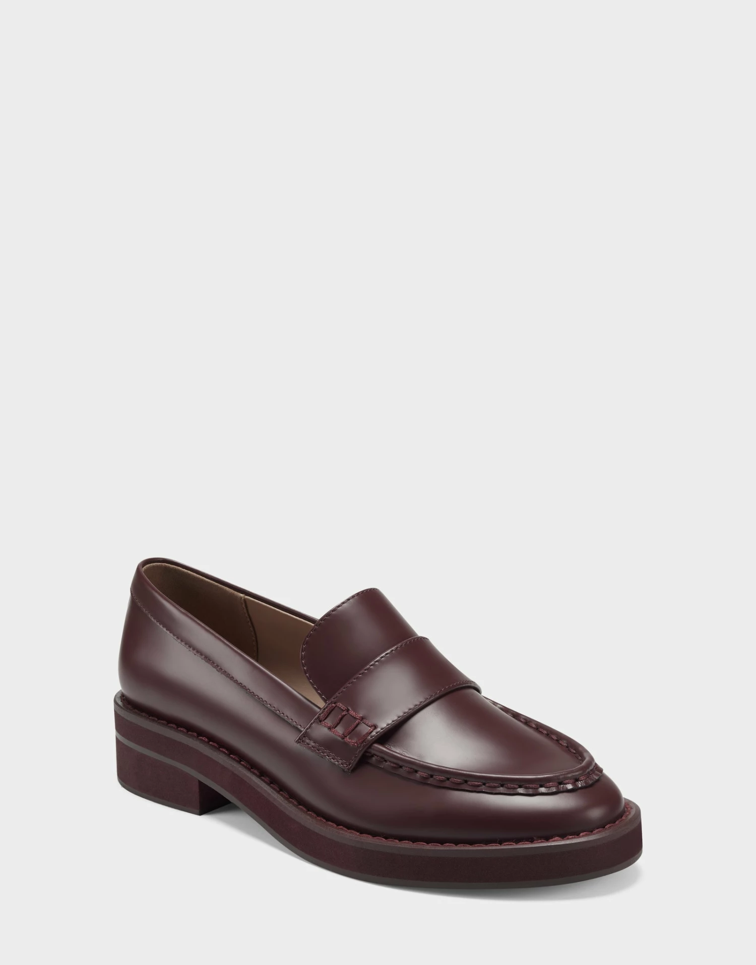 Brand new ❤️ Aerosoles 👩 Women's Loafer In Burgundy Bordeaux Leather ⭐ 2 Brand new ❤️ Aerosoles 👩 Women's Loafer In Burgundy Bordeaux Leather ⭐ - Image 2