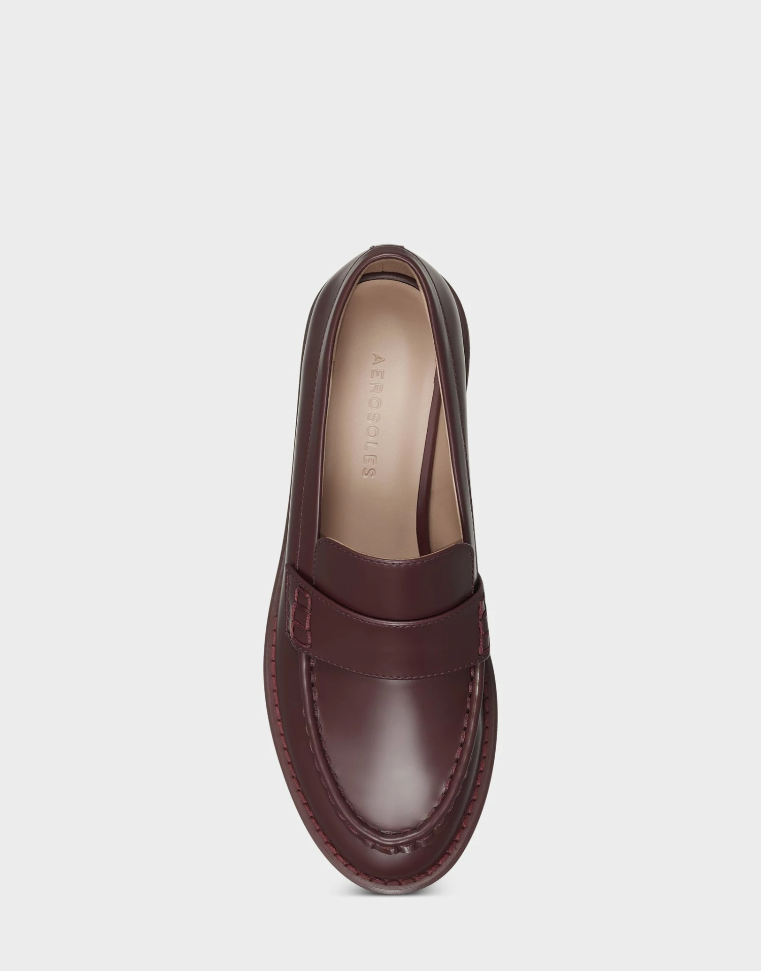 Brand new ❤️ Aerosoles 👩 Women's Loafer In Burgundy Bordeaux Leather ⭐ 3 Brand new ❤️ Aerosoles 👩 Women's Loafer In Burgundy Bordeaux Leather ⭐ - Image 3