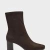 Budget 🔔 Aerosoles 👩 Women's Ankle Boot In Brown Brown Faux Suede 🤩