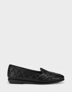 Coupon 🥰 Aerosoles 👩 Women's Loafer In Black Black Quilted Leather 🔥