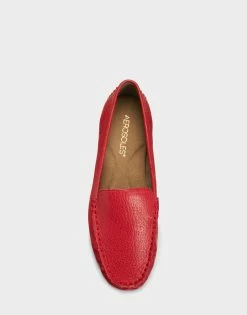 Buy ❤️ Aerosoles 👩 Women's Loafer In Red Red Genuine Leather 💯 -Women's Shoes Sales Store unnamed file 752