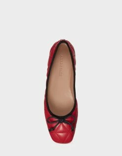 Hot Sale 👏 Aerosoles 👩 Women's Ballet In Red Red Quilted Leather 😉 -Women's Shoes Sales Store unnamed file 789