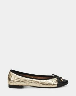 Buy 🔔 Aerosoles 👩 Women's Ballet In Gold Gold Metallic Leather 😉