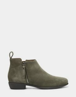 Hot Sale 🌟 Aerosoles 👩 Women's Ankle Boot In Grey Beige Suede 💯